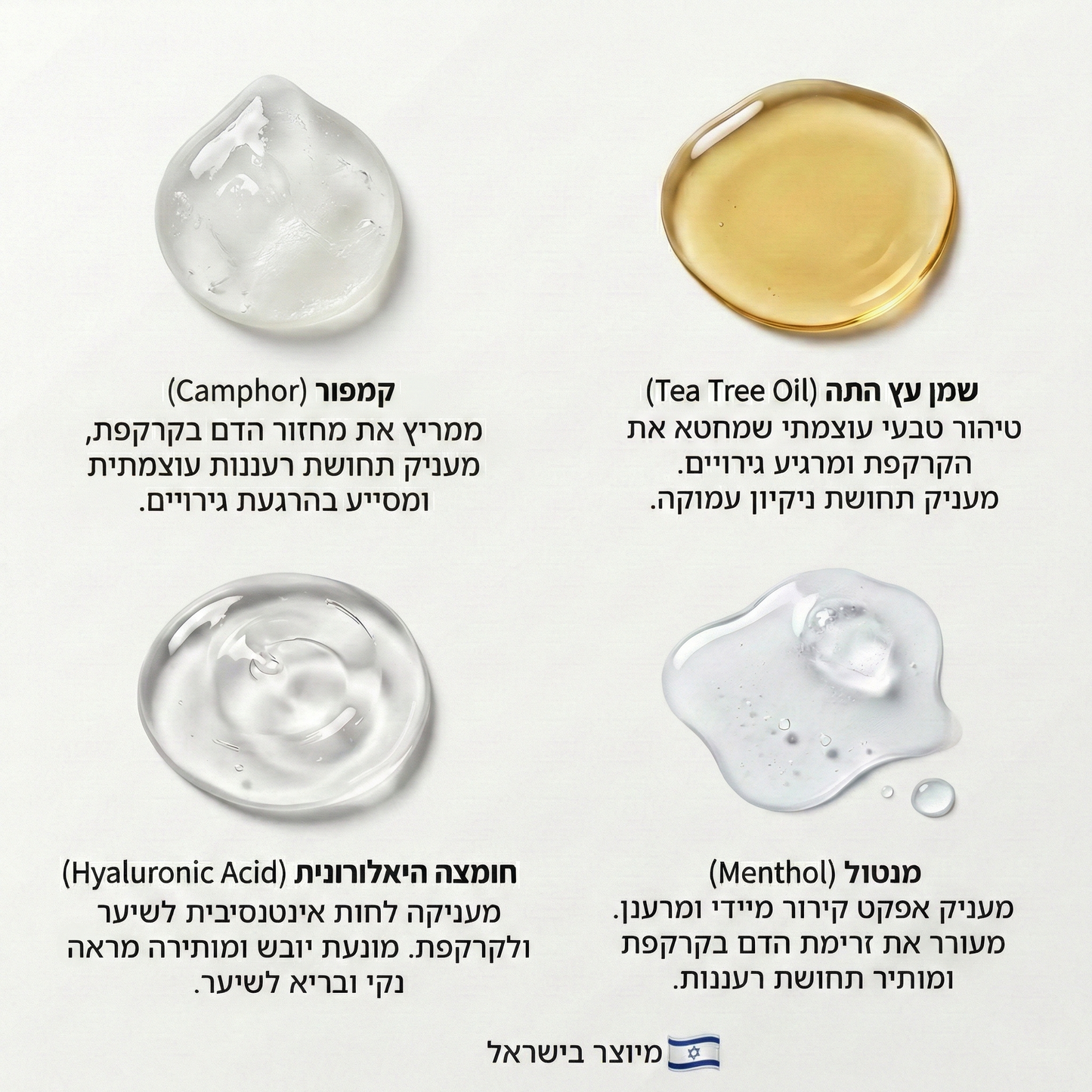 שמפו מנטול בתוספת עץ התה